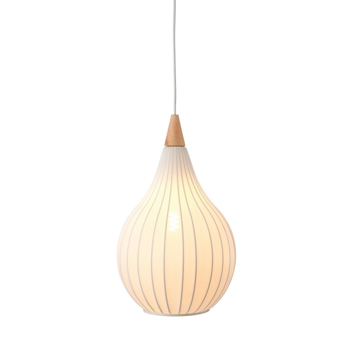 Halo Design 746262 Pendelleuchte Drops Textile 30cm Wei�