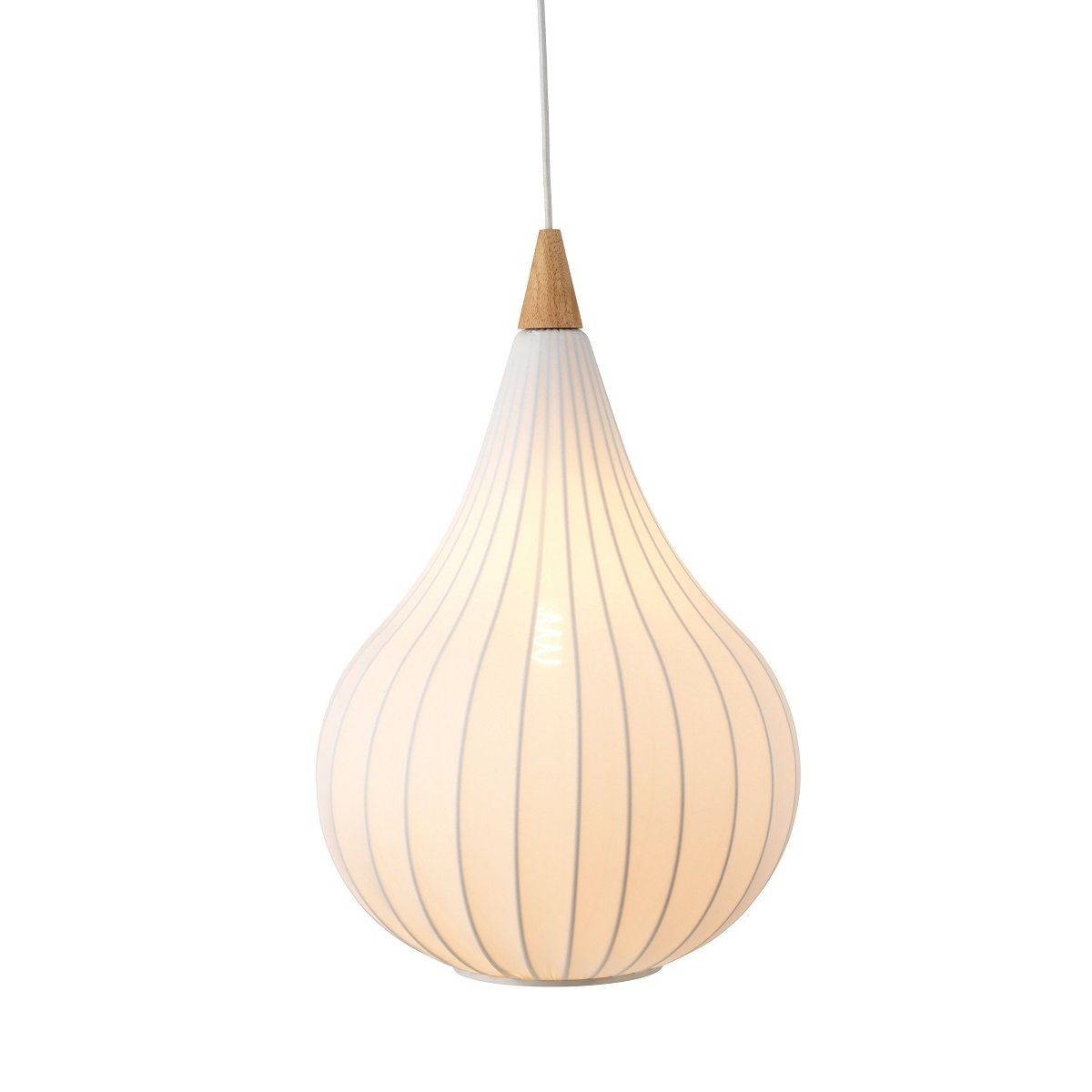 Halo Design 746279 Pendelleuchte Drops Textile 38cm Wei�