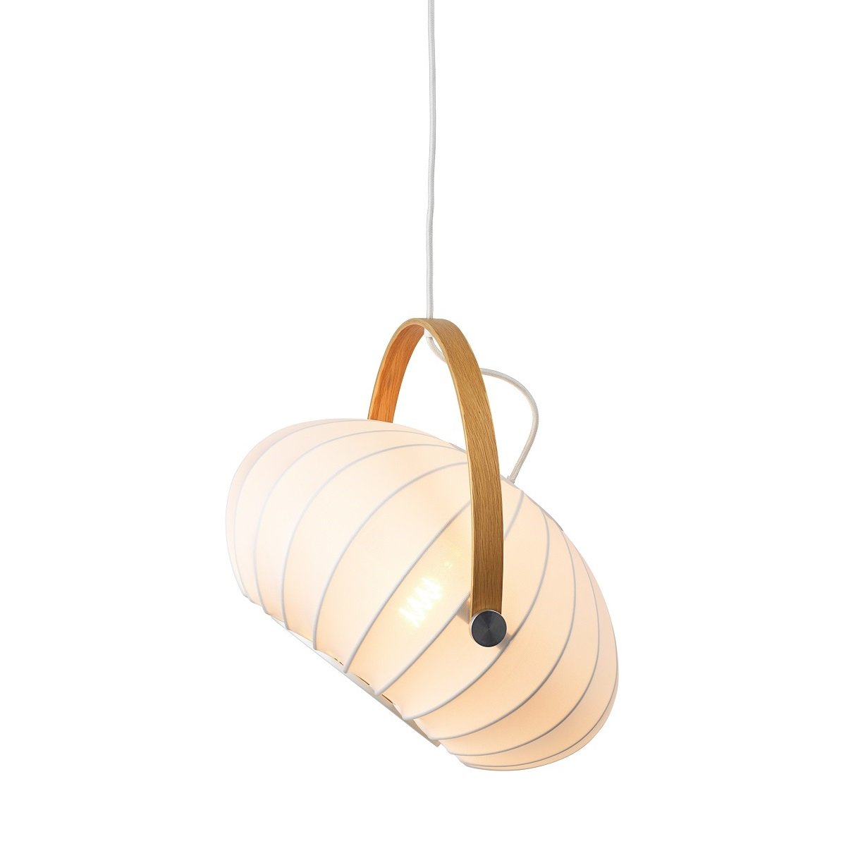 Halo Design 746347 Pendelleuchte DC Textile 40cm Wei� E27