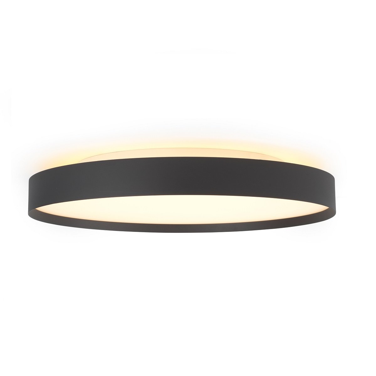 Halo Design 746484 LED Deckenleuchte Backlight Full Schwarz 50cm 3-Step-Dim 3000K