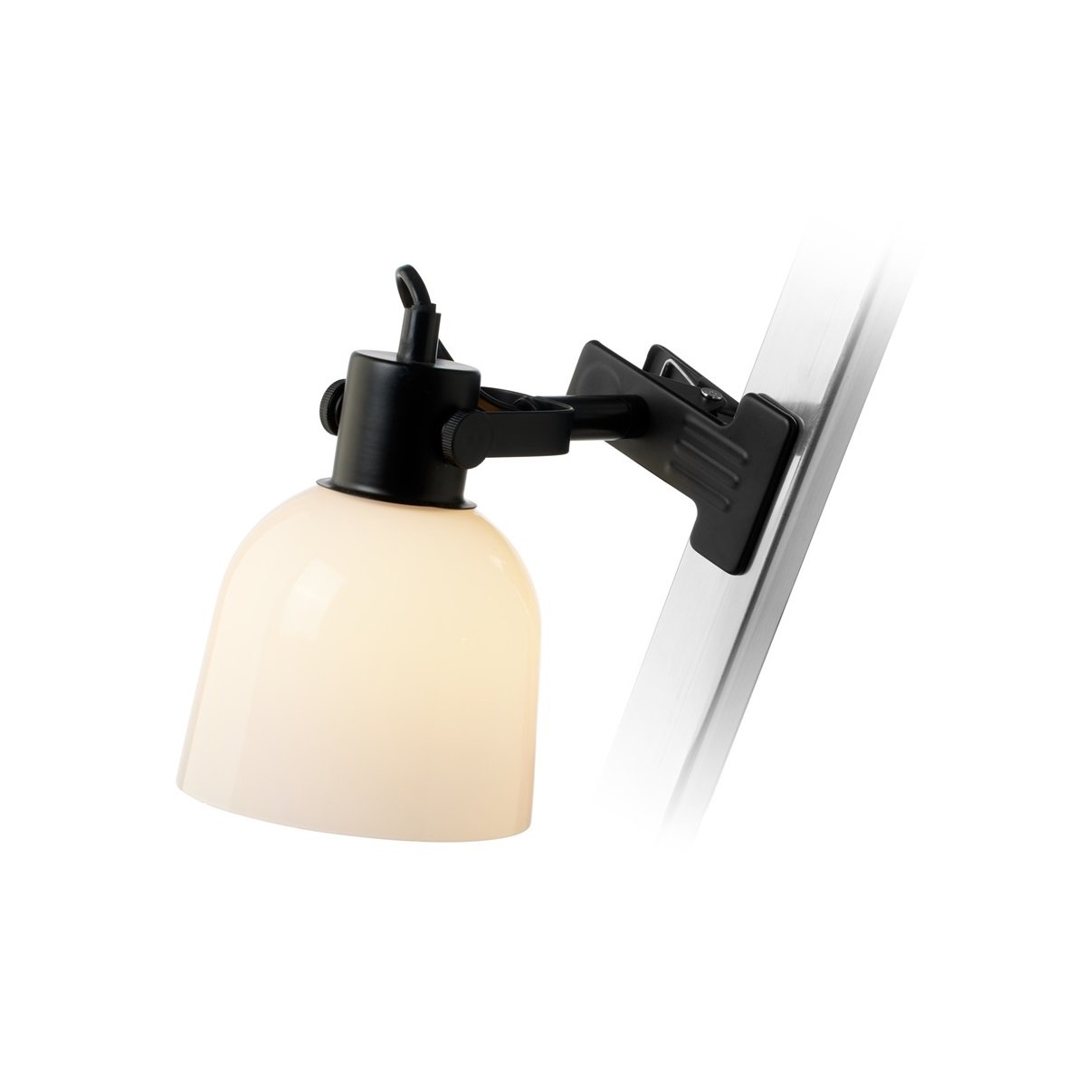 Halo Design 747238 Glow Klemmleuchte schwarz opal E14