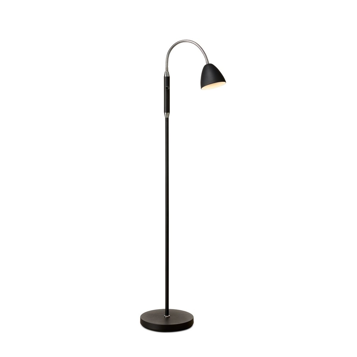 Halo Design 747849 Stehleuchte Room 1-flammig Schwarz Chrom