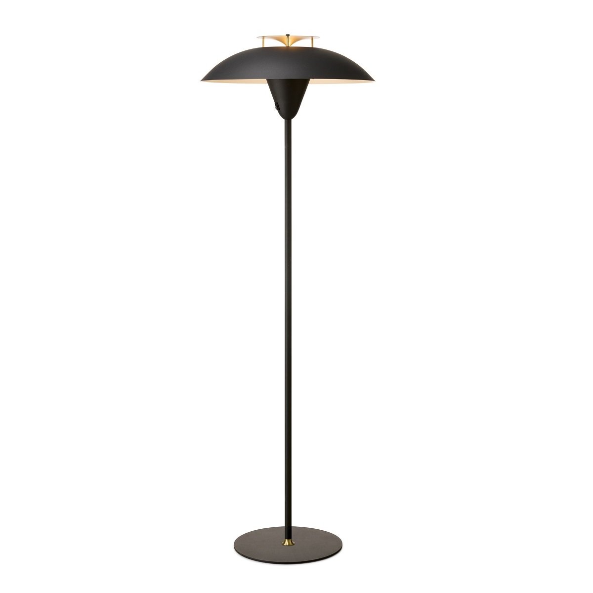 Halo Design 748976 Stehleuchte Stepp Schwarz antik messing 140cm