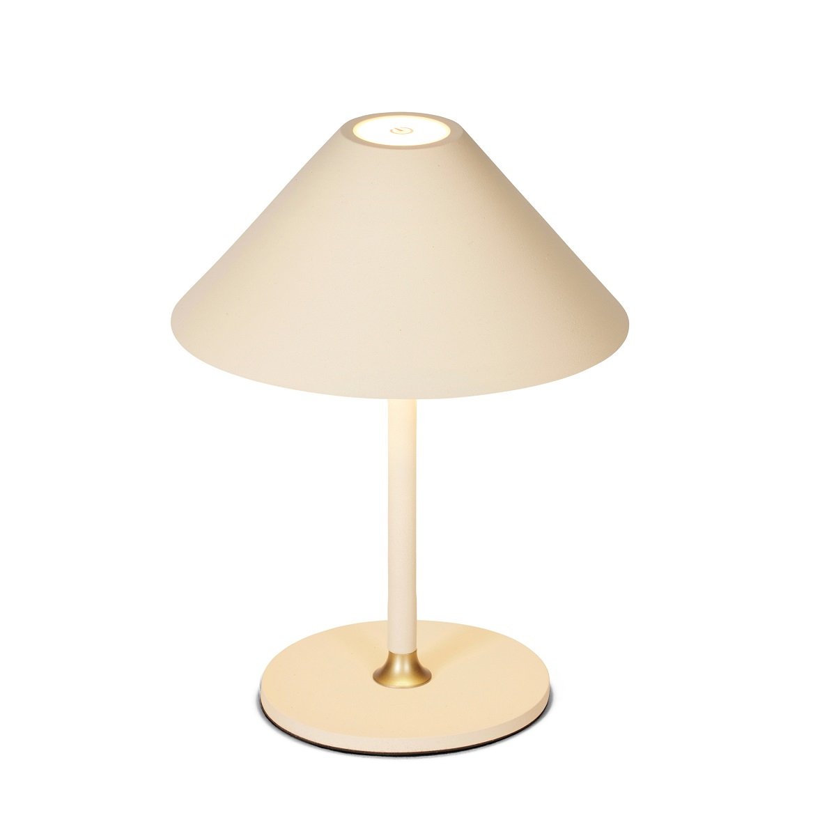 Halo Design 800773 LED Akku Tischleuchte Hygge creme 20cm