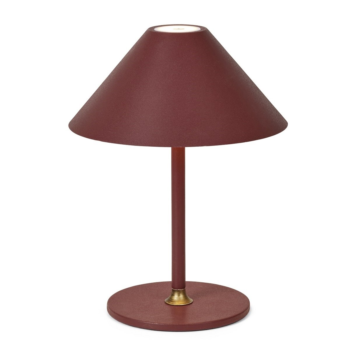 Halo Design 800834 LED Akku Tischleuchte Hygge kastanienbraun rot