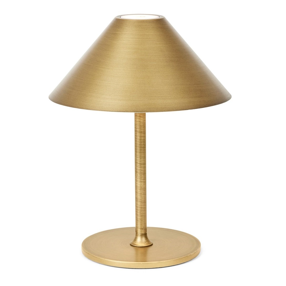 Halo Design 800841 LED Akku Tischleuchte Hygge messing goldfarben