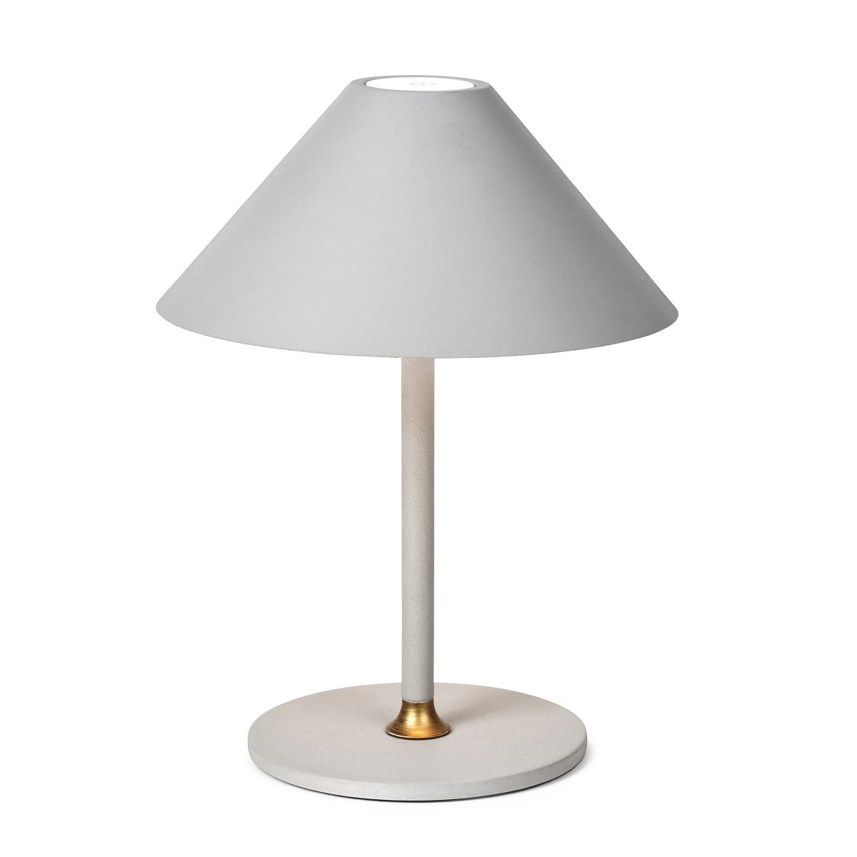 Halo Design 801008 LED Akku Tischleuchte Hygge hellgrau 25cm