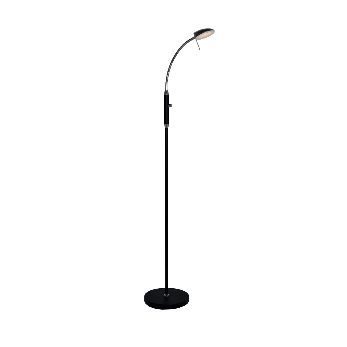 Halo Design No. 716005 Stehleuchte Vegas 1-flammig Schwarz Chrom 140cm