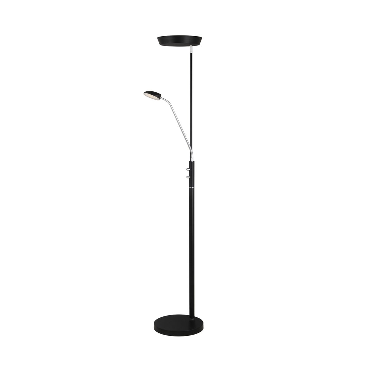 Halo Design No. 716067 Stehleuchte Vegas Kombi Schwarz Chrom 180cm