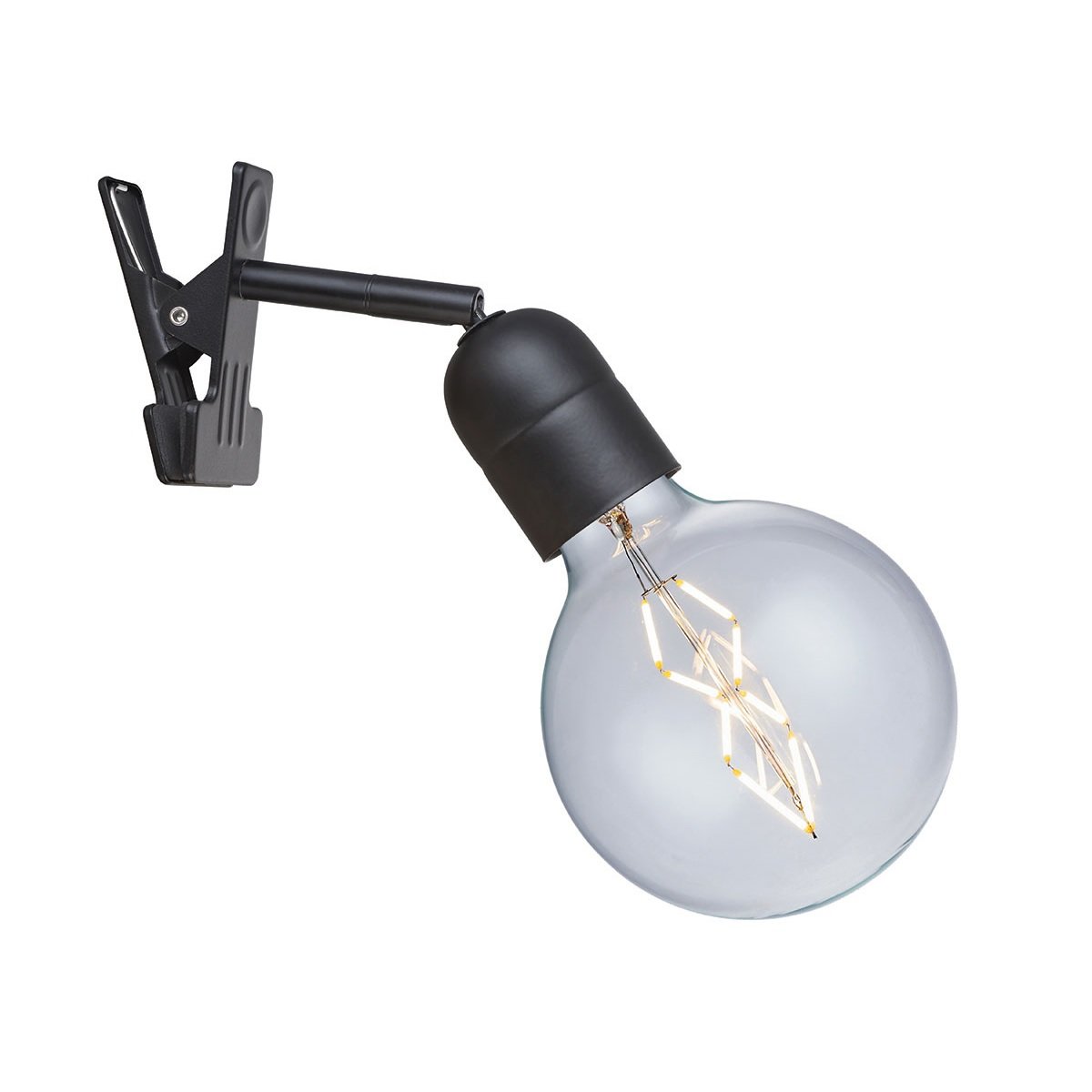 Halo Design No. 717309 LED Clip-On Klemmleuchte ELEGANCE schwarz matt E27  --> Leuchten & Lampen online kaufen im Shop