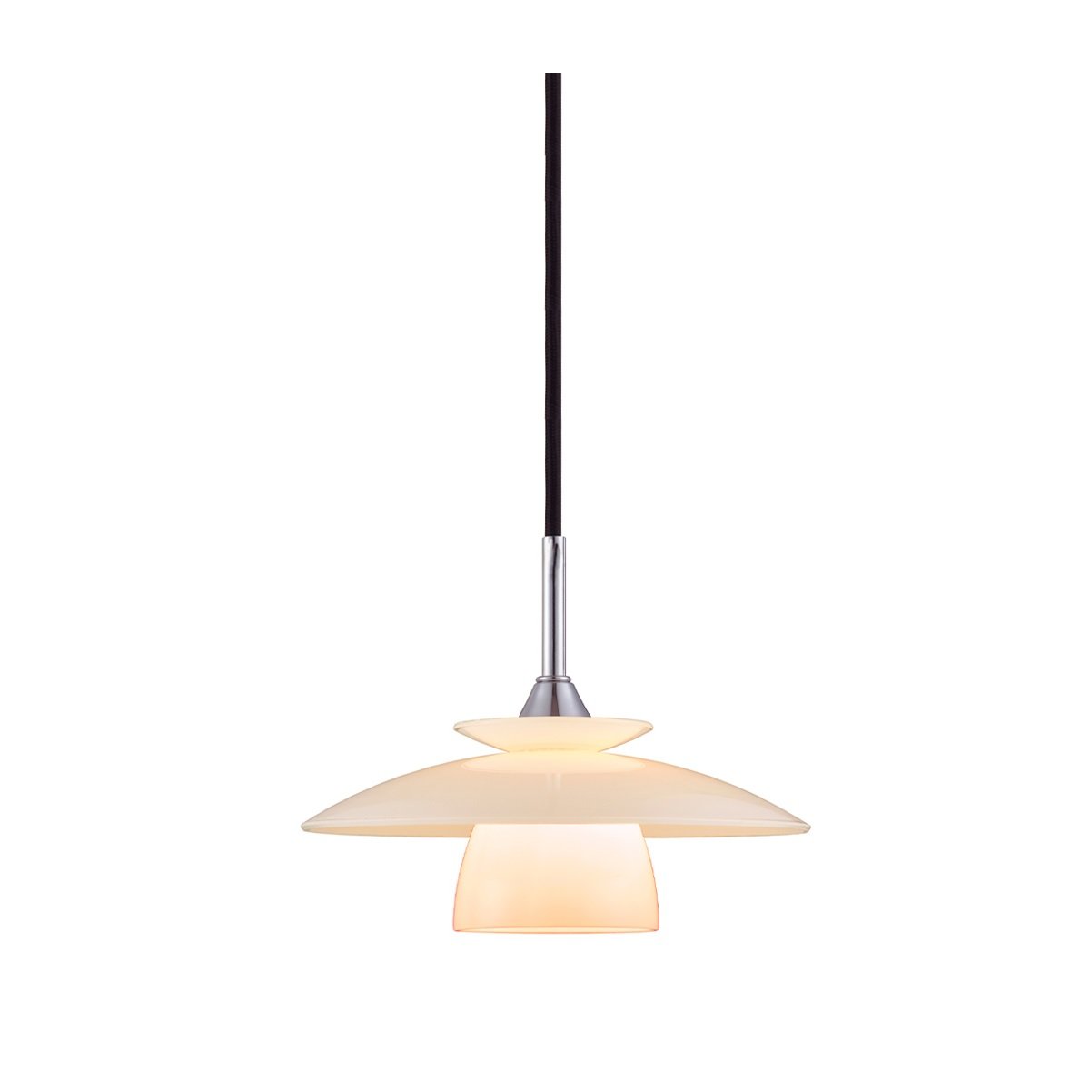 Halo Design No. 733644 Pendelleuchte Scandinavia Opal Chrom � 20cm