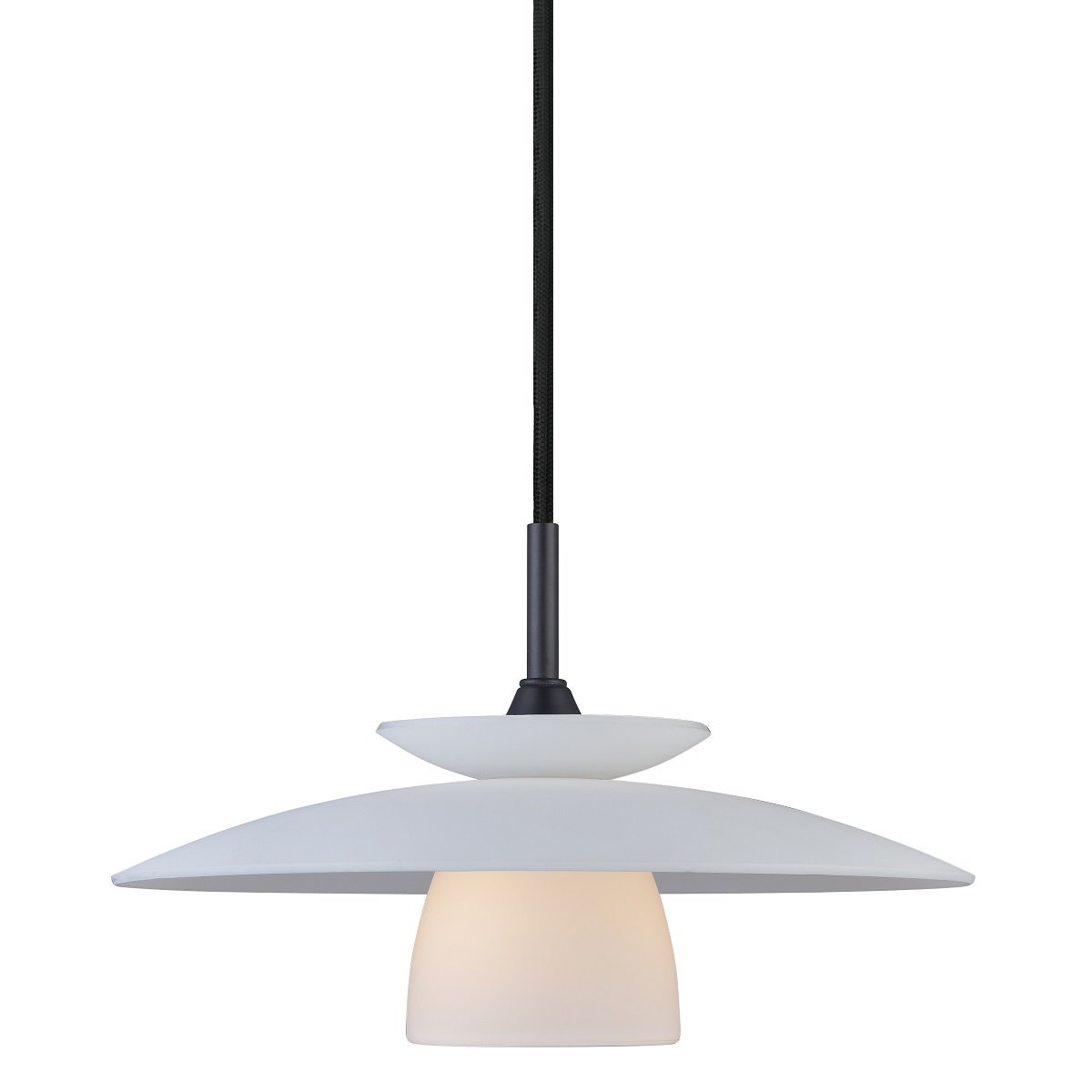 Halo Design No. 733736 Pendelleuchte Scandic Opal Schwarz 25cm