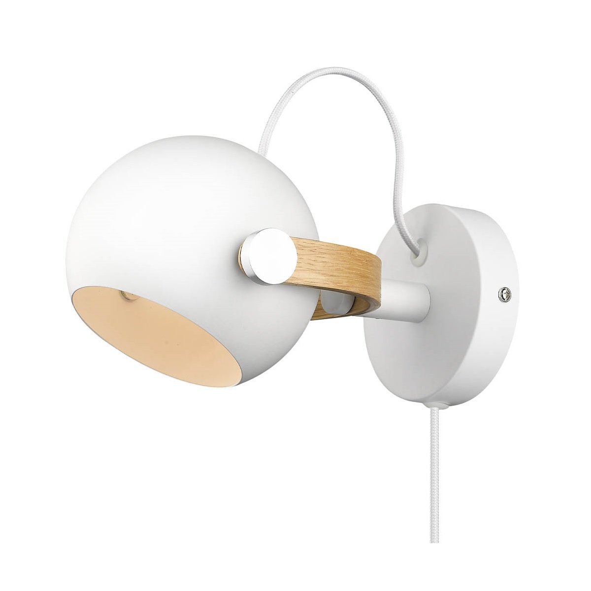 Halo Design No. 734092 LED Wandleuchte D.C, weiss matt-Eiche � 12