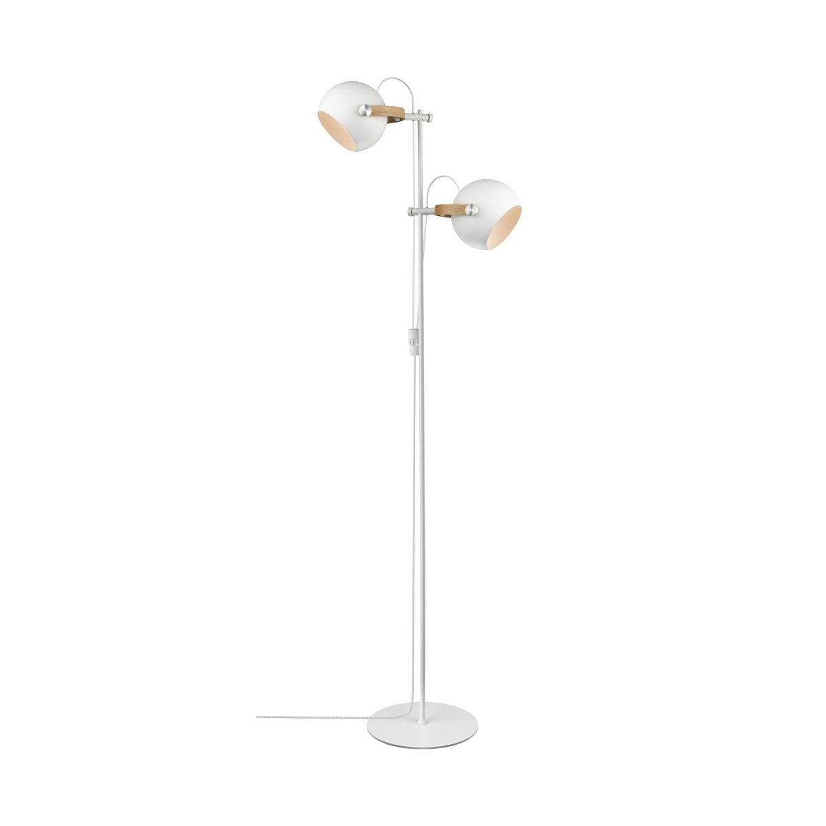 Halo Design No. 734252 LED Stehleuchte D.C weiss matt-Eiche, H 150