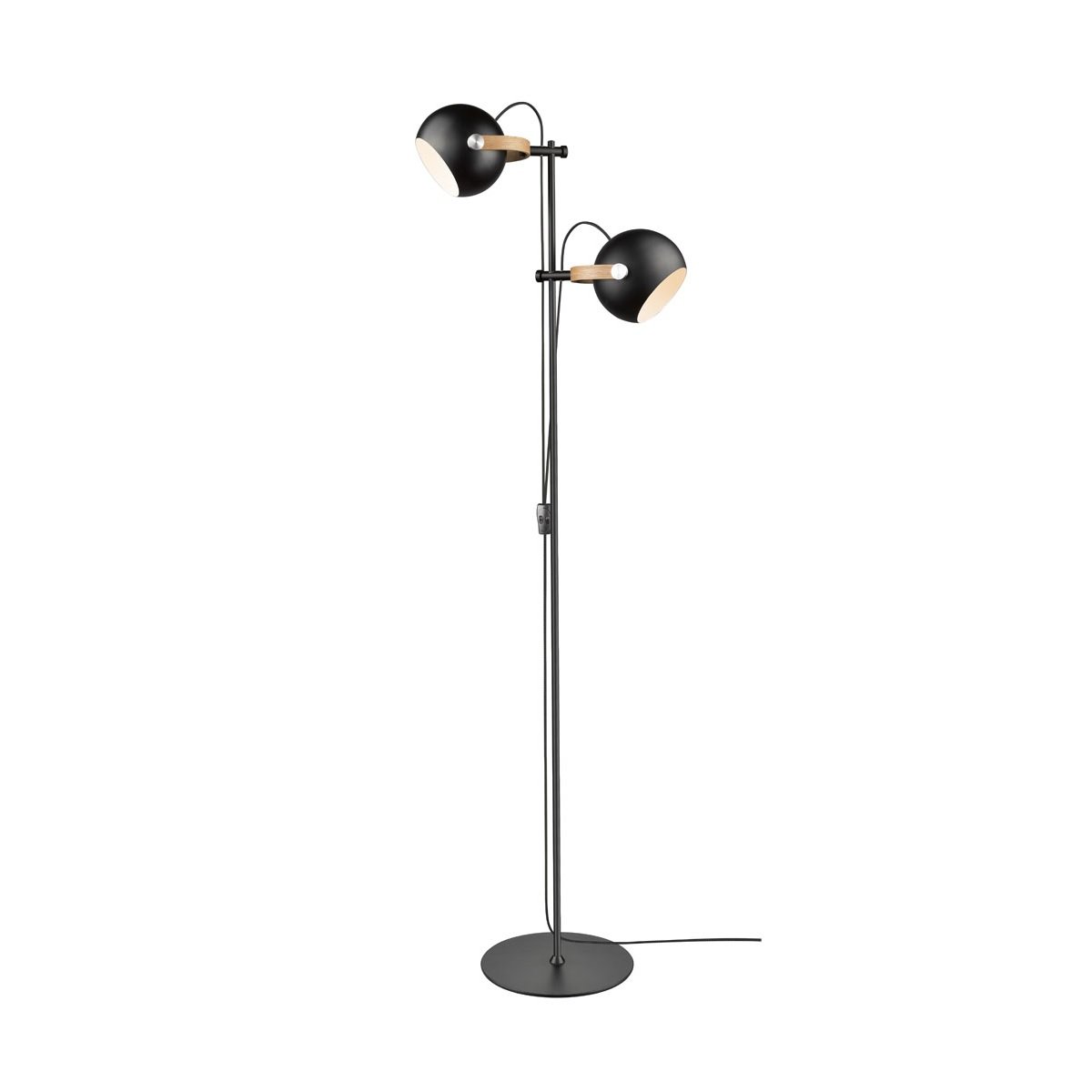 Halo Design No. 734269 LED Stehleuchte D.C schwarz matt-Eiche, H 150