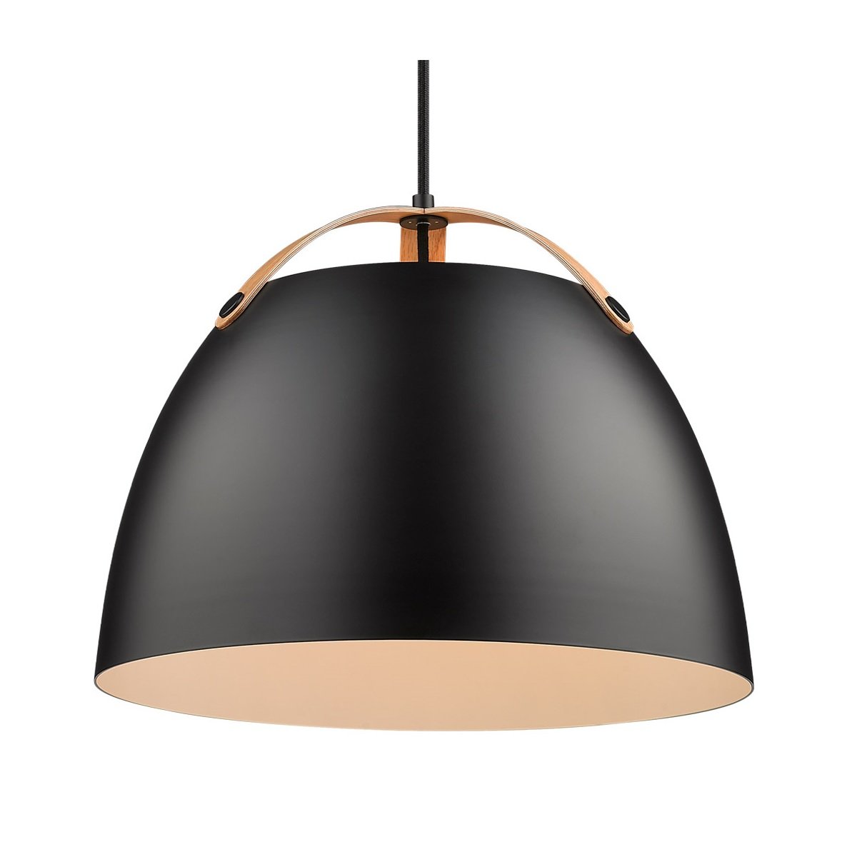 Halo Design No. 734887 LED Pendelleuchte OSLO Schwarz Eiche � 40