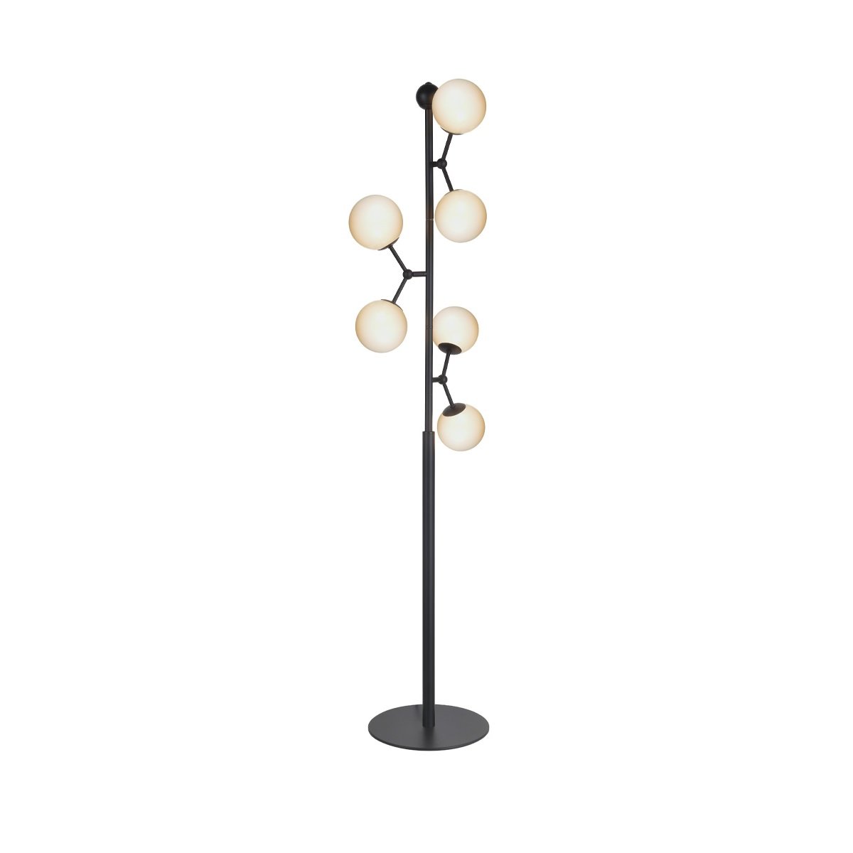 Halo Design No. 738878 LED Stehleuchte ATOM by E. Patton Schwarz Opal