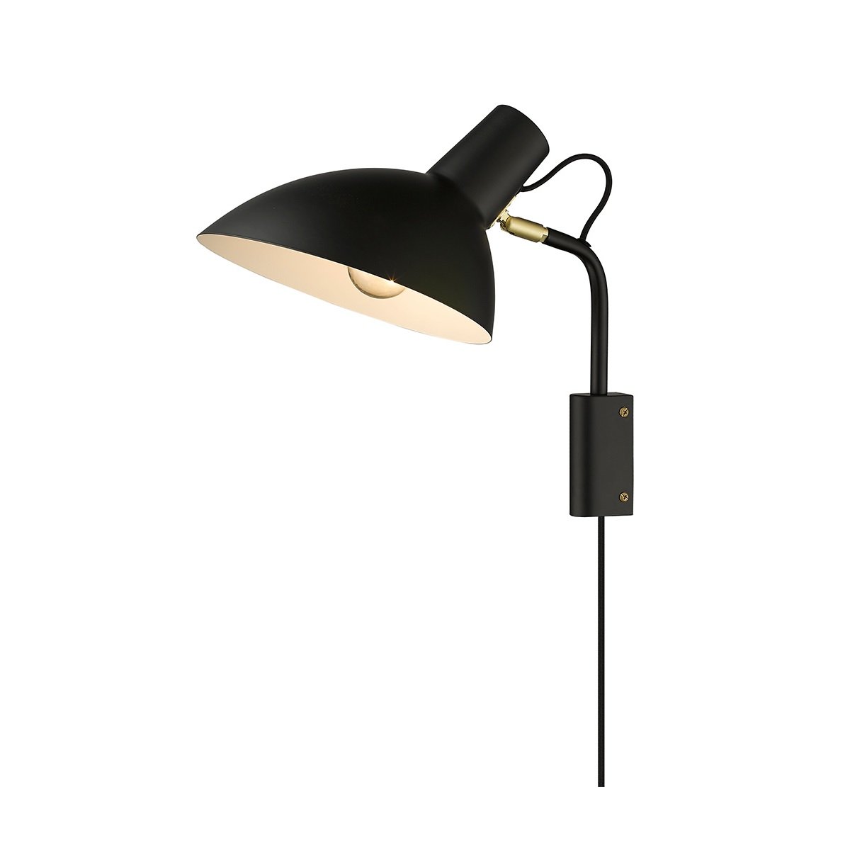 Halo Design No. 739103 Wandleuchte Metropole Schwarz 23,4cm