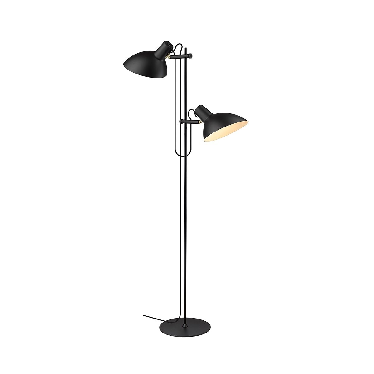Halo Design No. 739226 Stehleuchte Metropole 2-flammig Schwarz H150cm