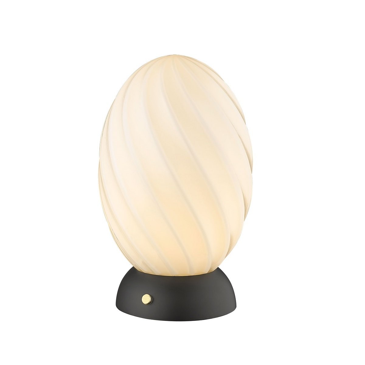 Halo Design No. 739424 Tischleuchte Twist Egg Opal Schwarz 15cm