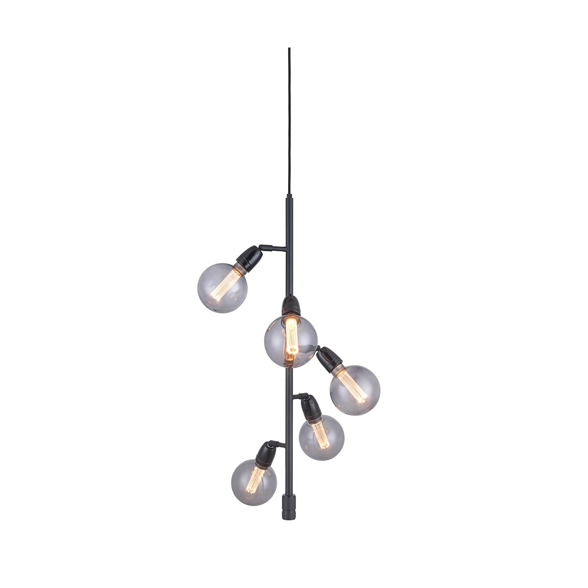 Halo Design No. 739592 Pendelleuchte Compass 5-flammig Schwarz 29cm