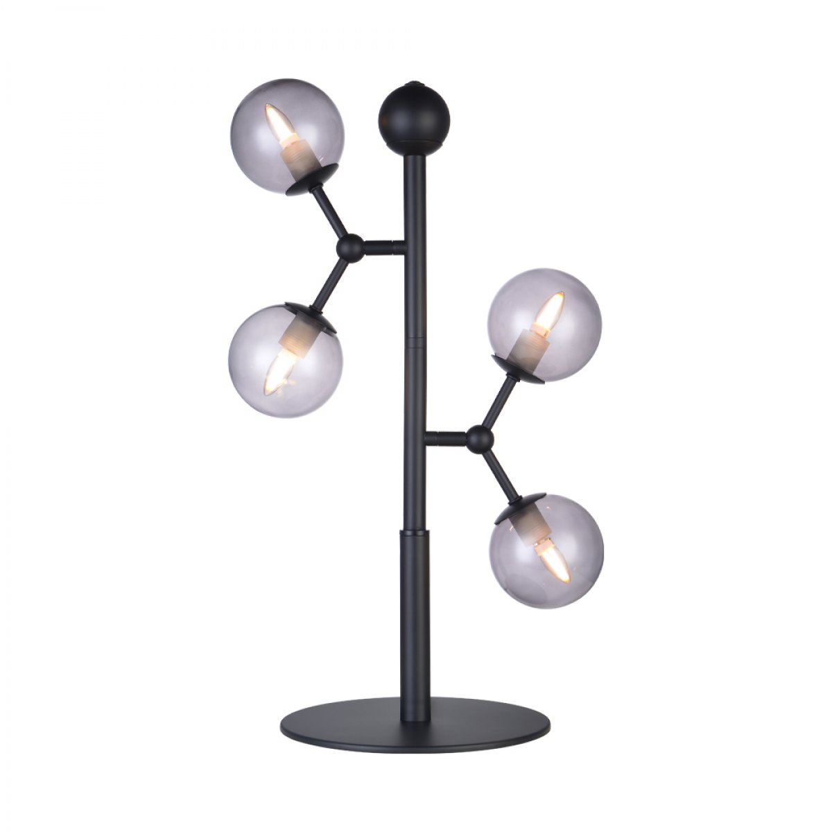 Halo Design No. 740109 Tischleuchte ATOM by E. Patton Smoke H52cm
