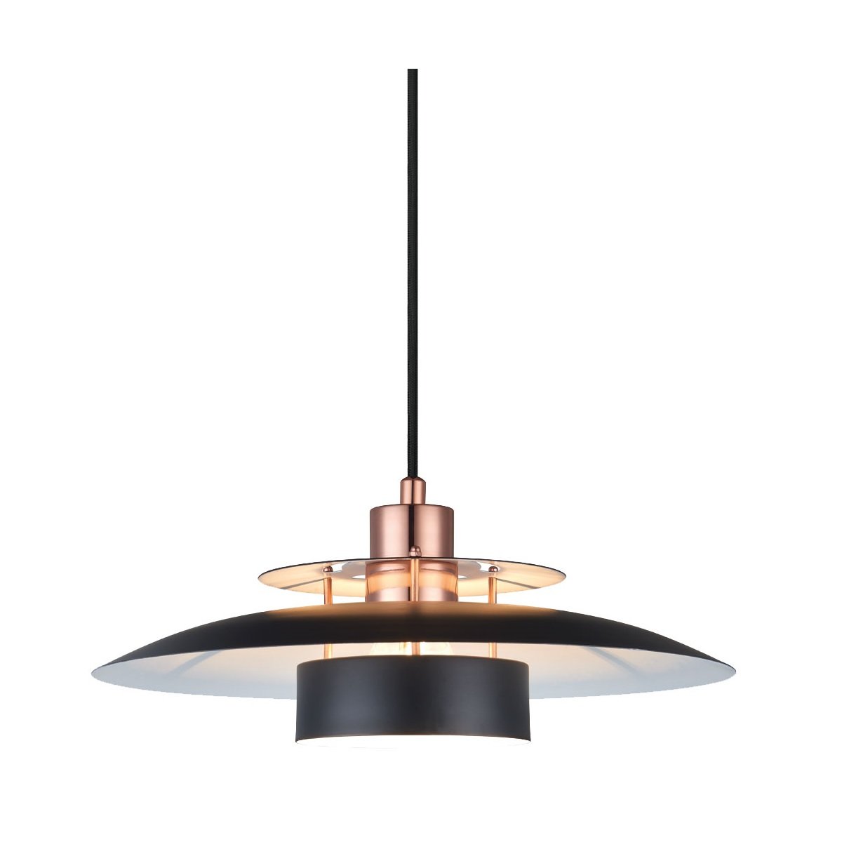 Halo Design No. 990242 Pendelleuchte S�RUP Schwarz Kupfer � 40cm