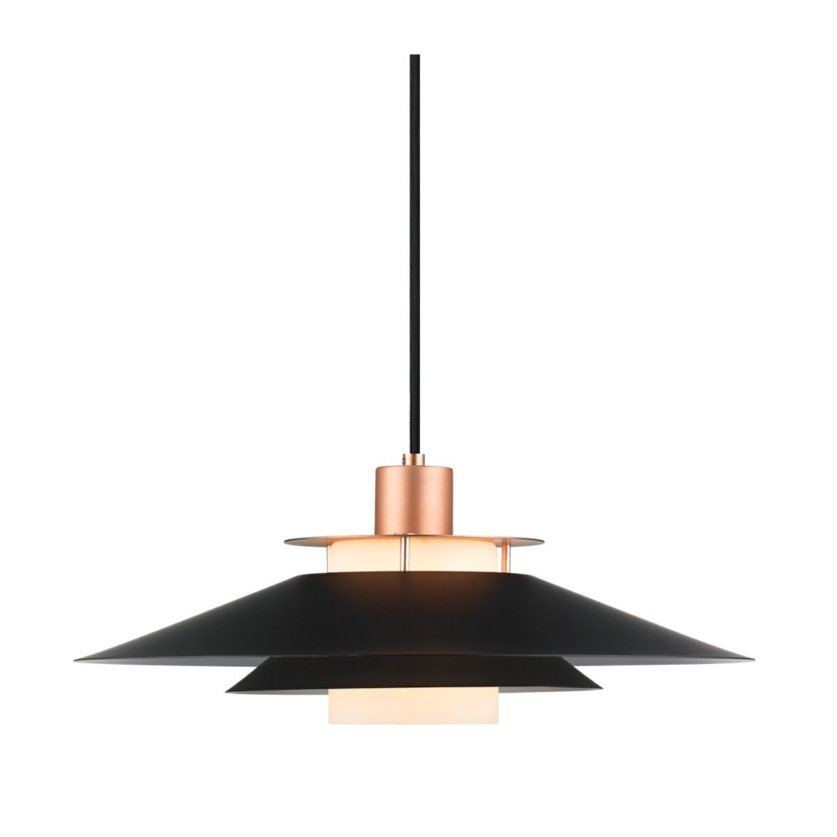 Halo Design No. 990785 Pendelleuchte Rivoli Schwarz Kupfer � 40cm