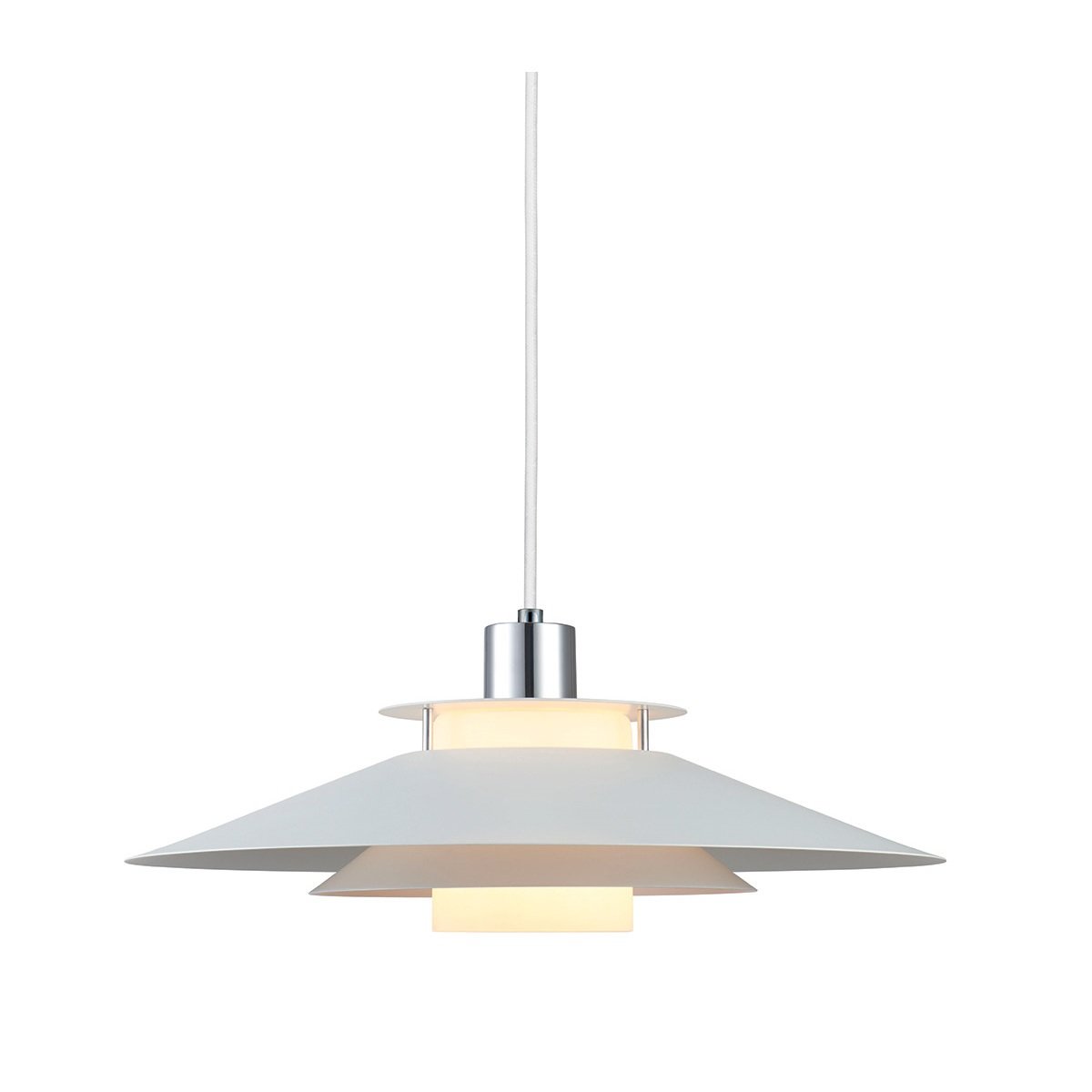 Halo Design No. 990792 LED Pendelleuchte RIVOLI weiss chrom � 40