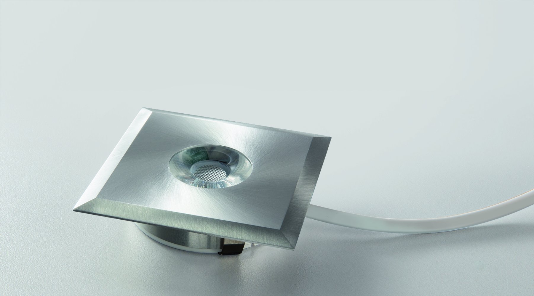 Heitronic 23376 LED Einbaustrahler Austin quadratisch starr Aluminium -->  Leuchten & Lampen online kaufen » Beleuchtung | Strahler