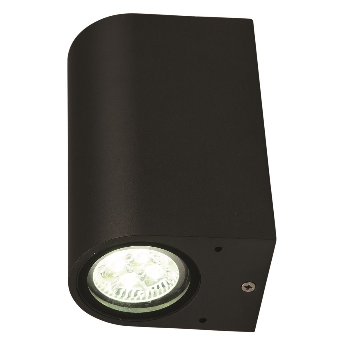 Heitronic 35376 LED Wandleuchte Ambos rund 2-flammig anthrazit GU10