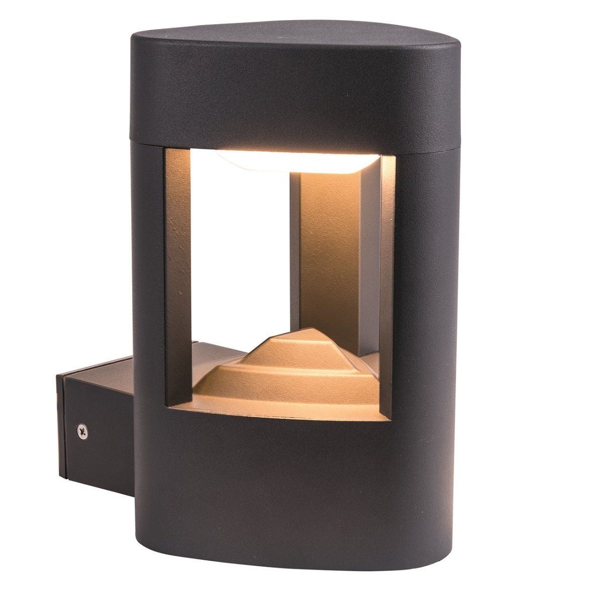 Heitronic 35830 LED Wandleuchte Maryland schwarz 3000K IP54