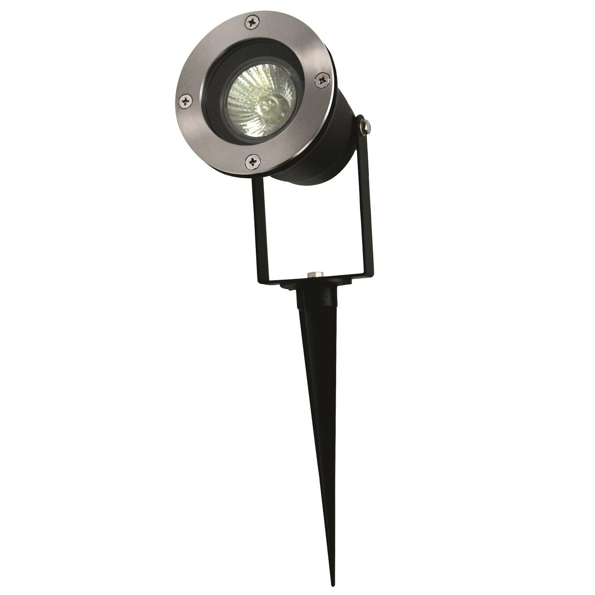 Heitronic 36241 LED Erdspiessstrahler Yuyao schwarz GU10 Anschlussleitung und Stecker