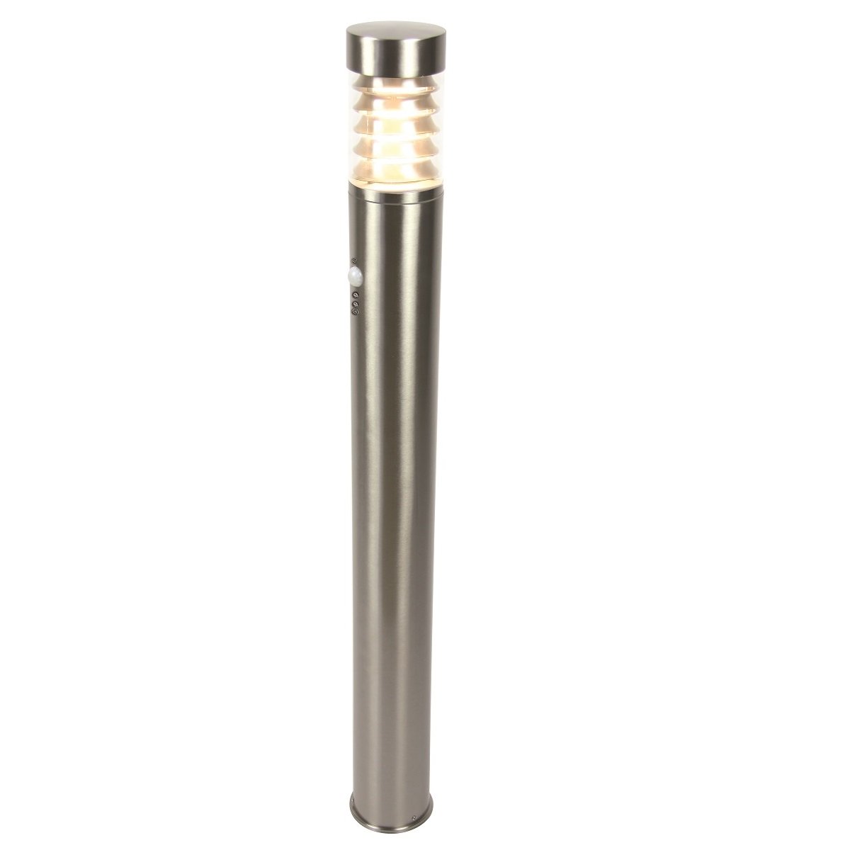 Heitronic 36893 LED Standleuchte Saturn 1000mm Edelstahl mit Bewegungsmelder