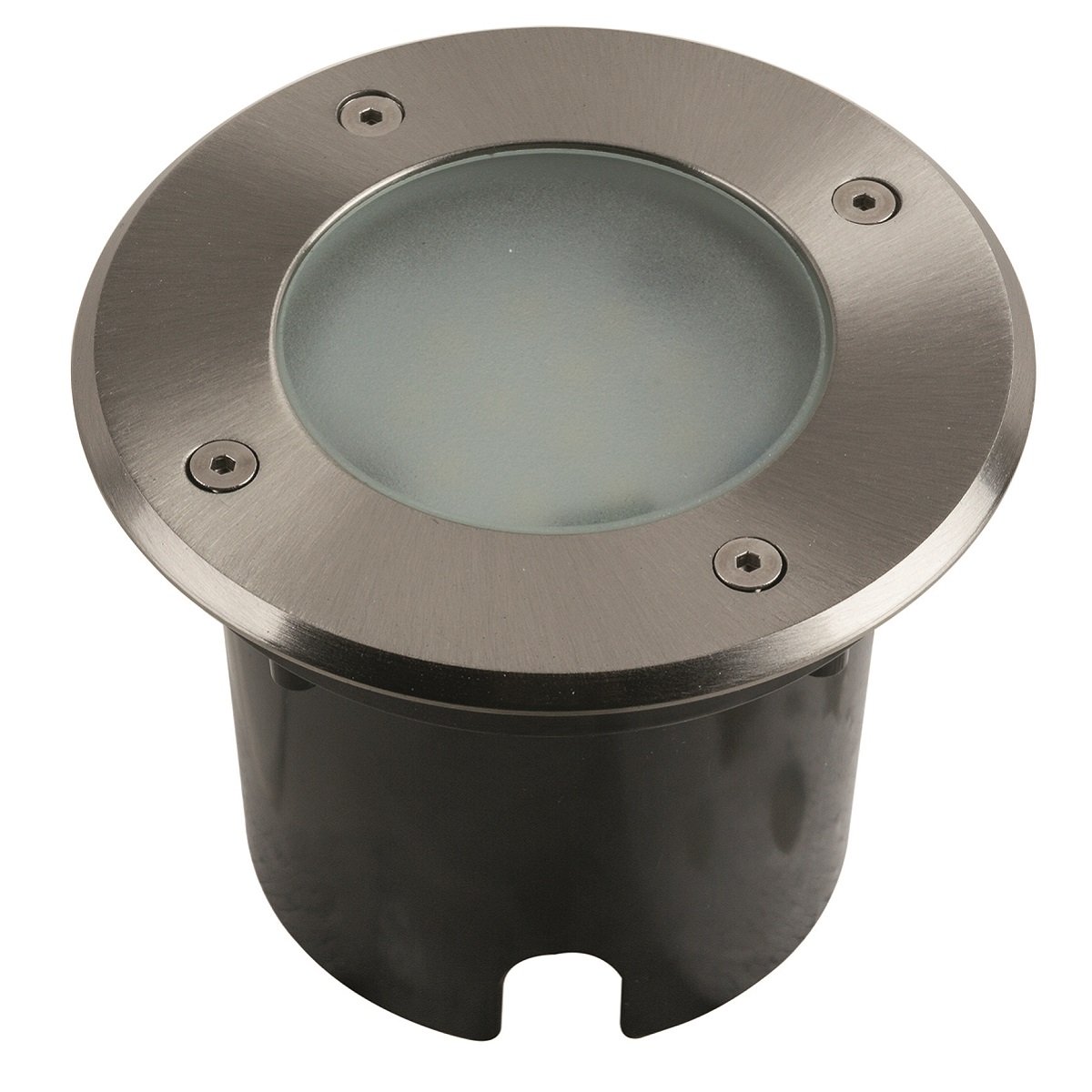 Heitronic 500148 LED Bodeneinbaustrahler Messina 90� Edelstahl starr rund 115mm