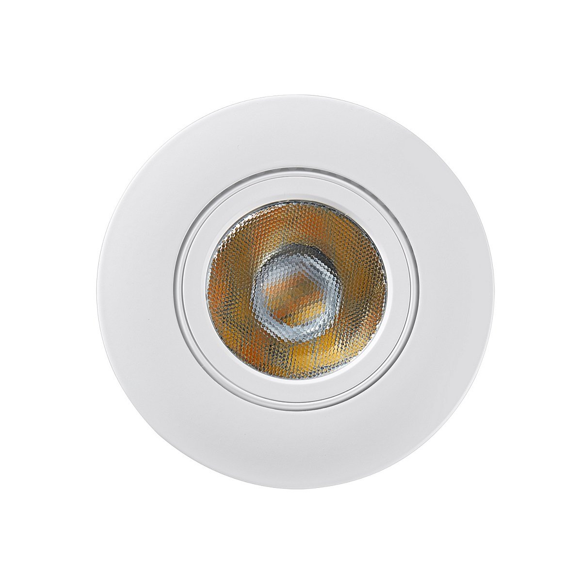 Heitronic 500947 LED Einbaustrahler DL8002 kreisf�rmig schwenkbar 38� weiss