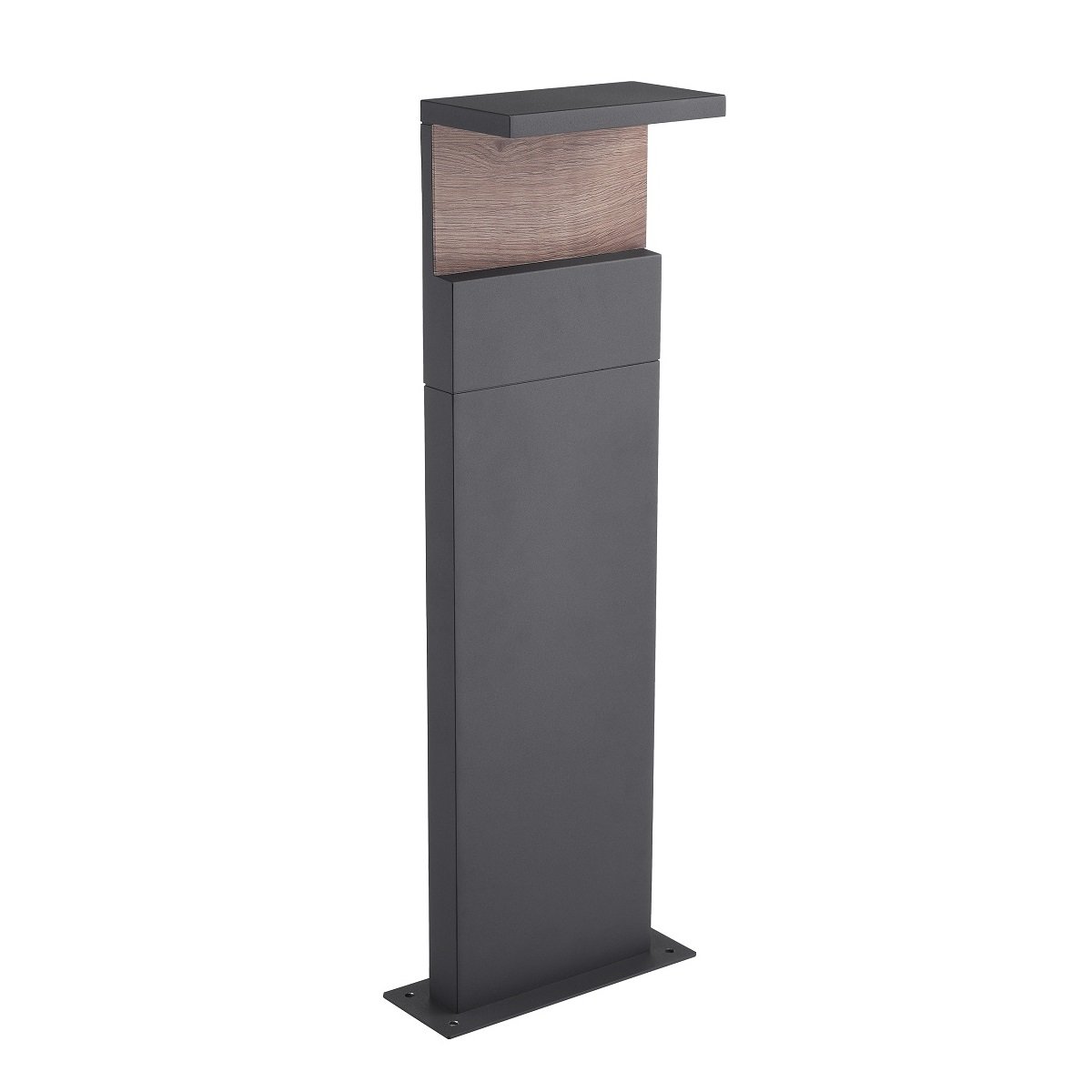 Heitronic 501236 LED Sockelleuchte Manao 600mm anthrazit mit Holzdekor