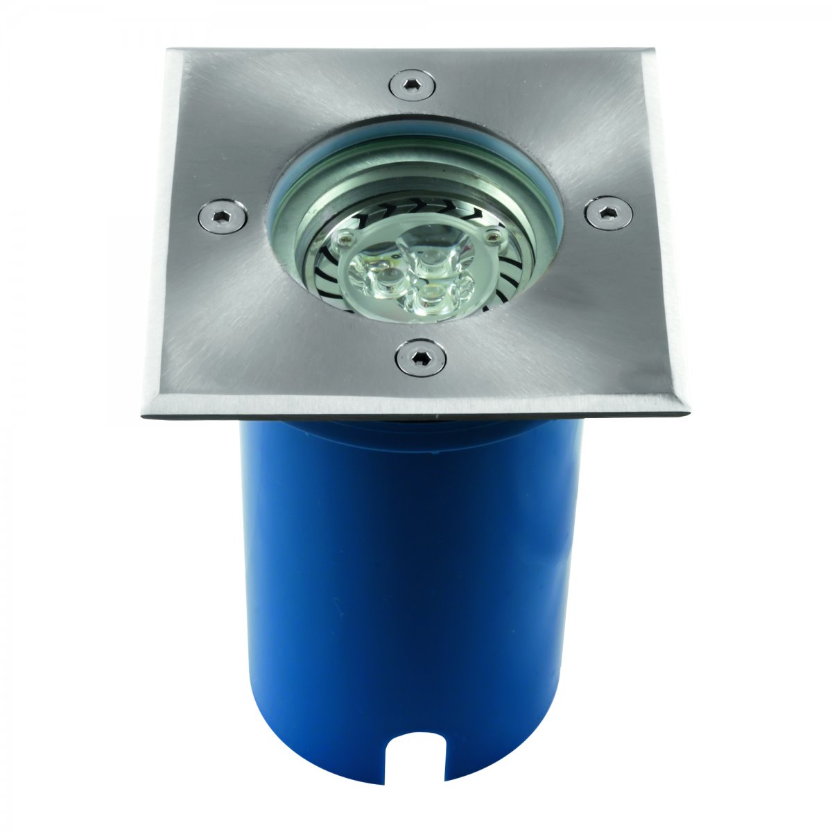 Heitronic Nr. 36853-HE Bodeneinbaustrahler Potsdam Eckig edelstahl GU10 IP67