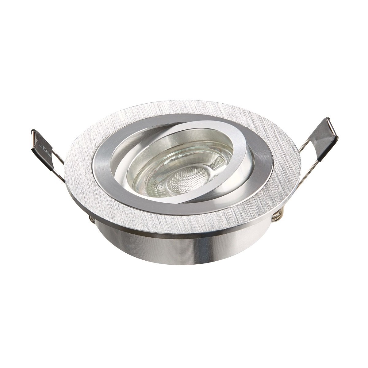 Heitronic Nr. 500591-HE Einbaustrahler DL7801 Rund Alu geb�rstet 78mm GU10