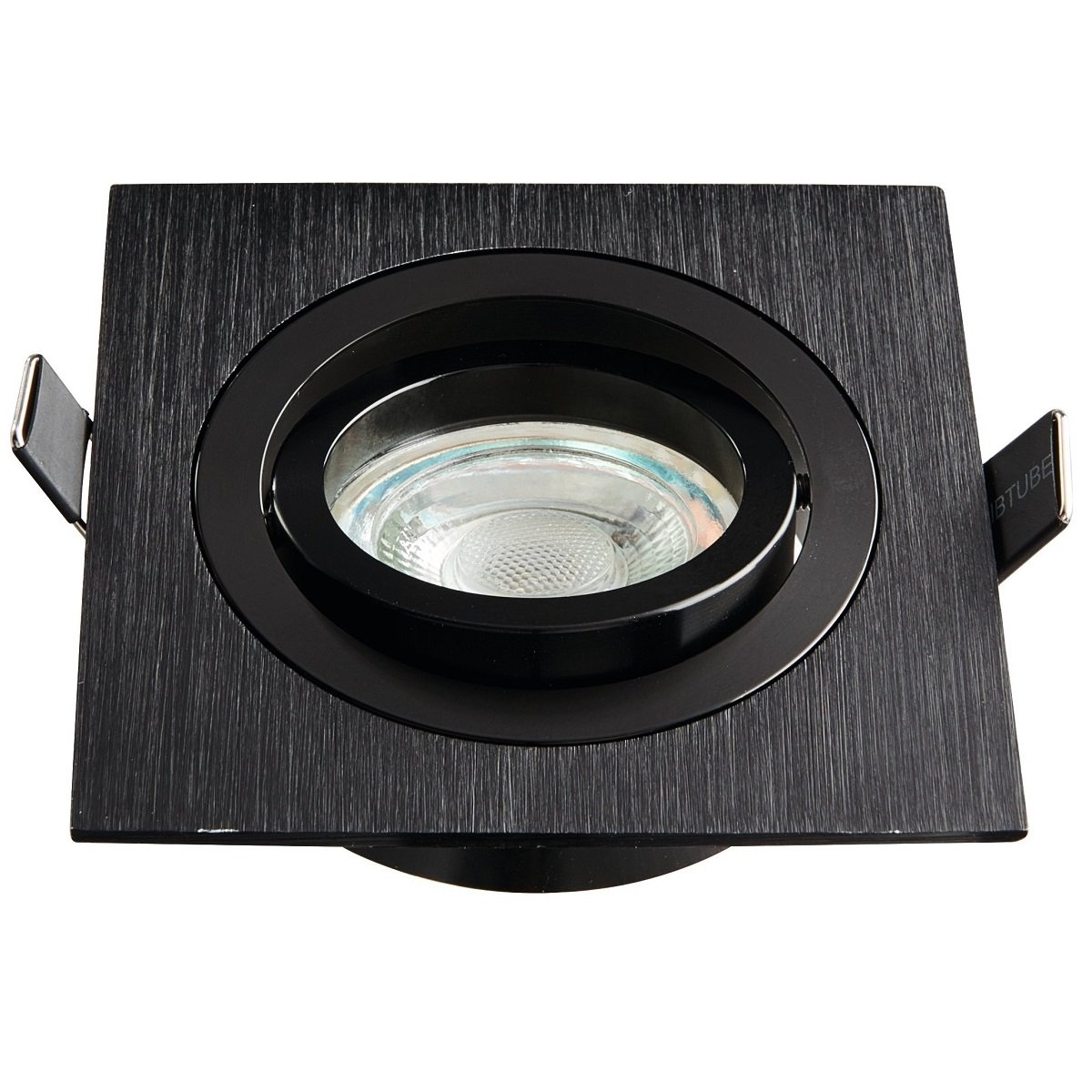 Heitronic Nr. 500596-HE Einbaustrahler DL7801 Eckig schwarz GU10 78mm
