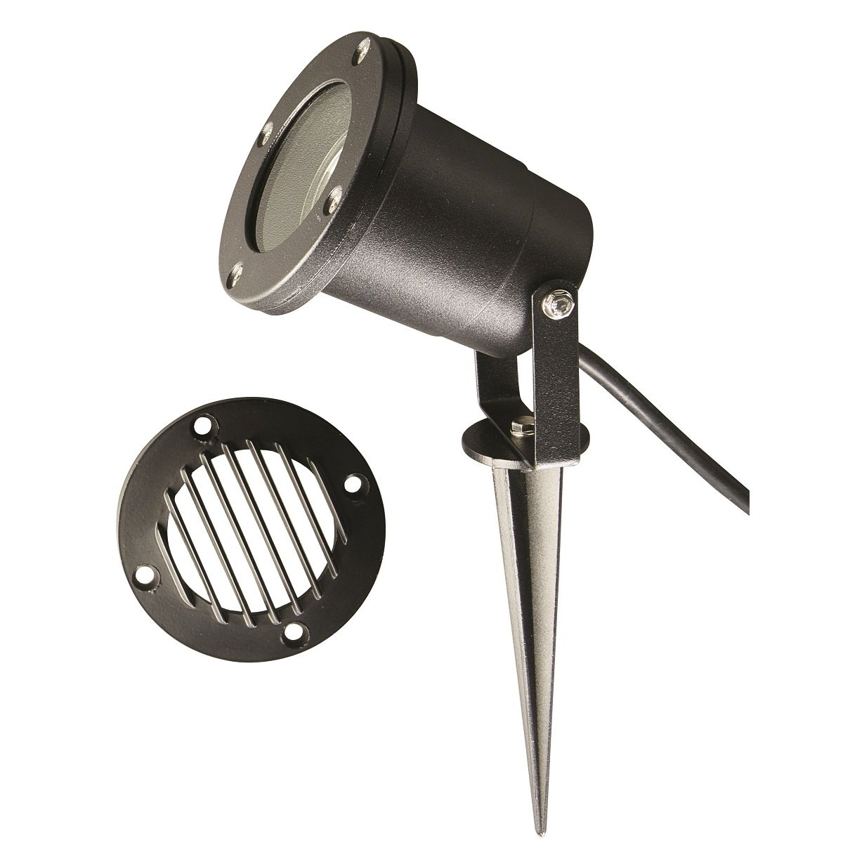 Heitronic Nr. 500608-HE Erdspie�strahler Dalian Anthrazit IP44 GU10