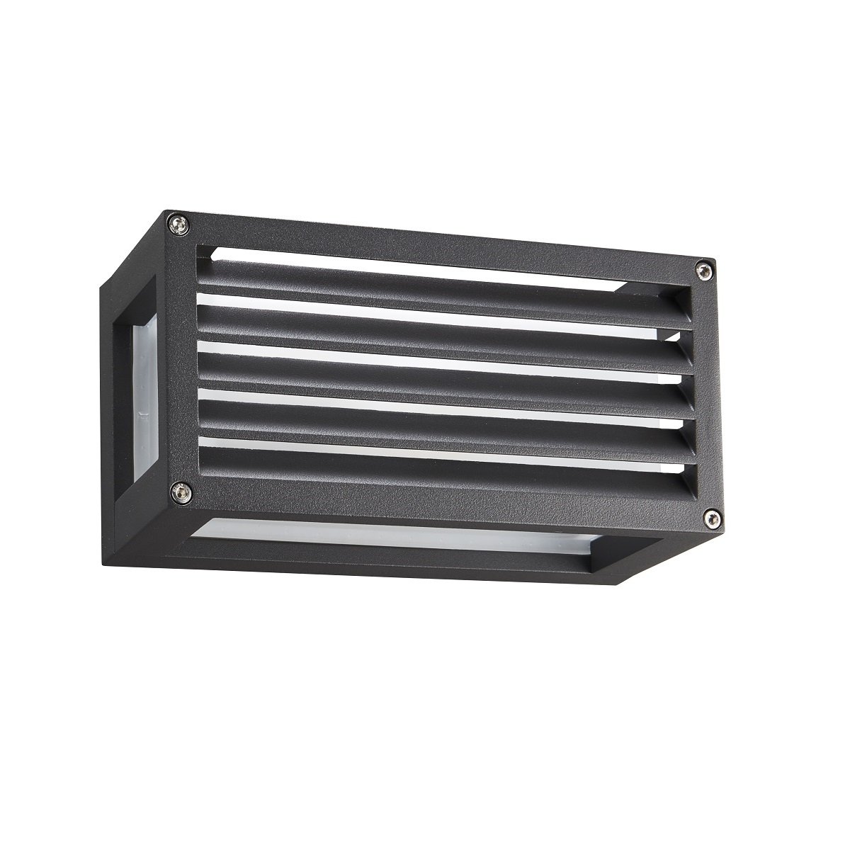 Heitronic Nr. 500614-HE Outdoor Wandleuchte Sevilla mit Lamellen anthrazit E27 IP65