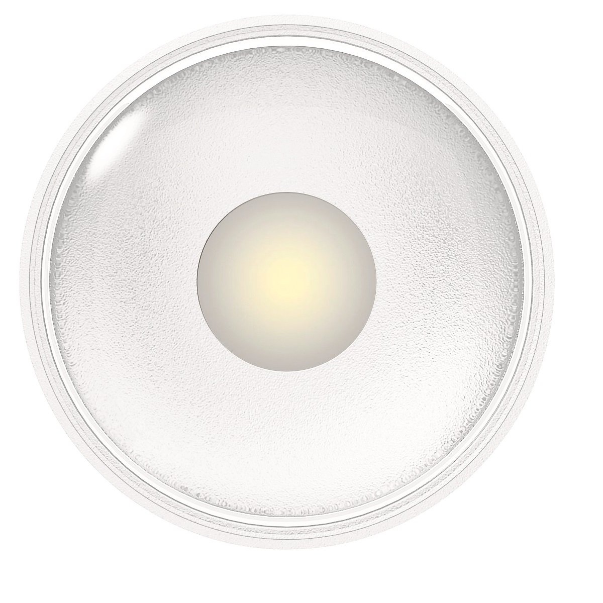 Heitronic Nr. 500636-HE LED Wand- und Deckenleuchte Griona rund wei� IP65 3000K 11cm