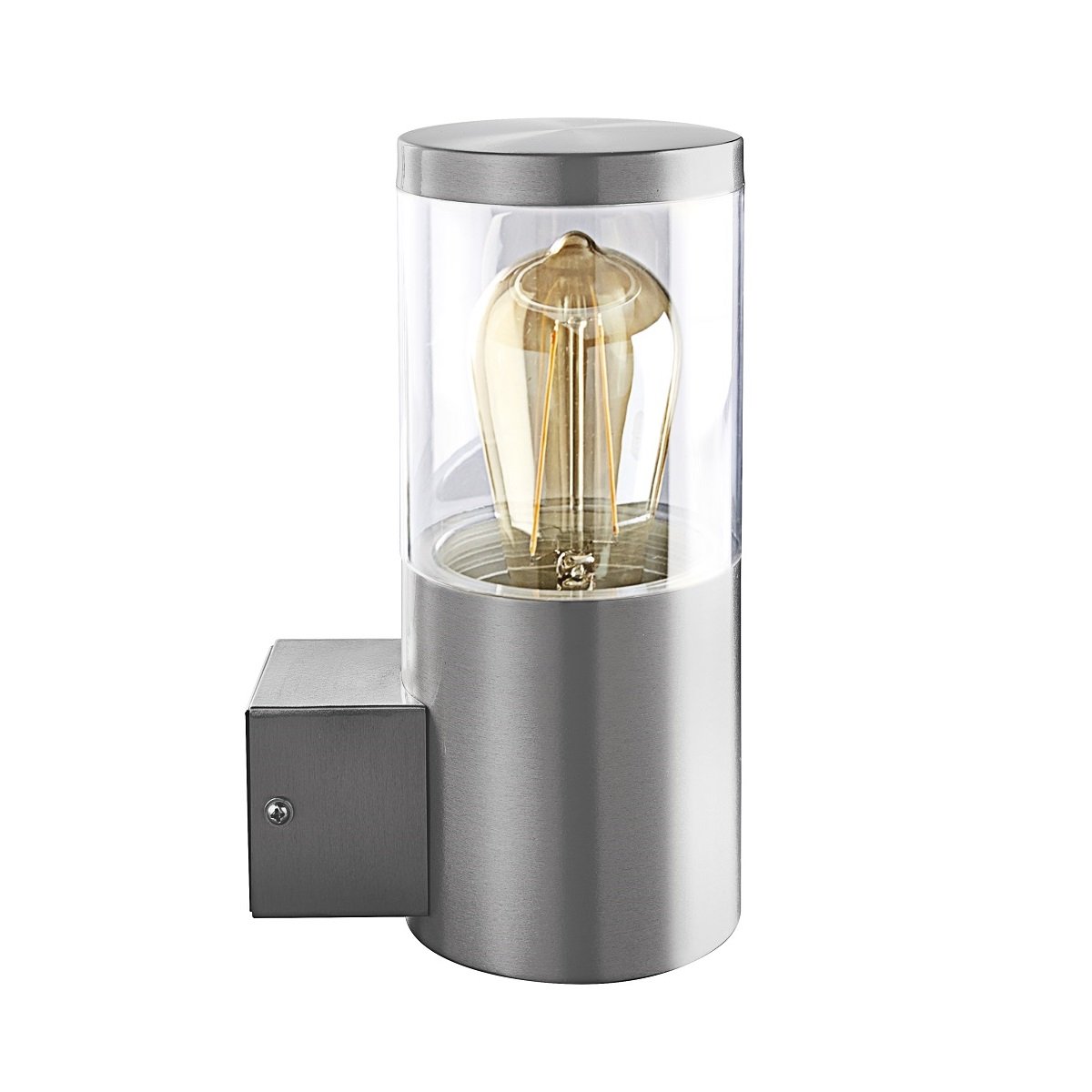 Heitronic Nr. 500681-HE Outdoor Wandleuchte Naxos edelstahl E27 IP44