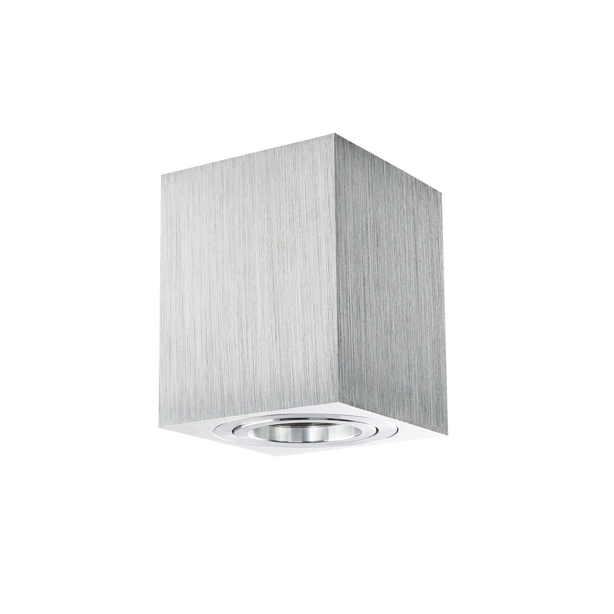 Heitronic Nr. 500736-HE Aufbauleuchte ADL8001 Eckig schwenkbar aluminium GU10