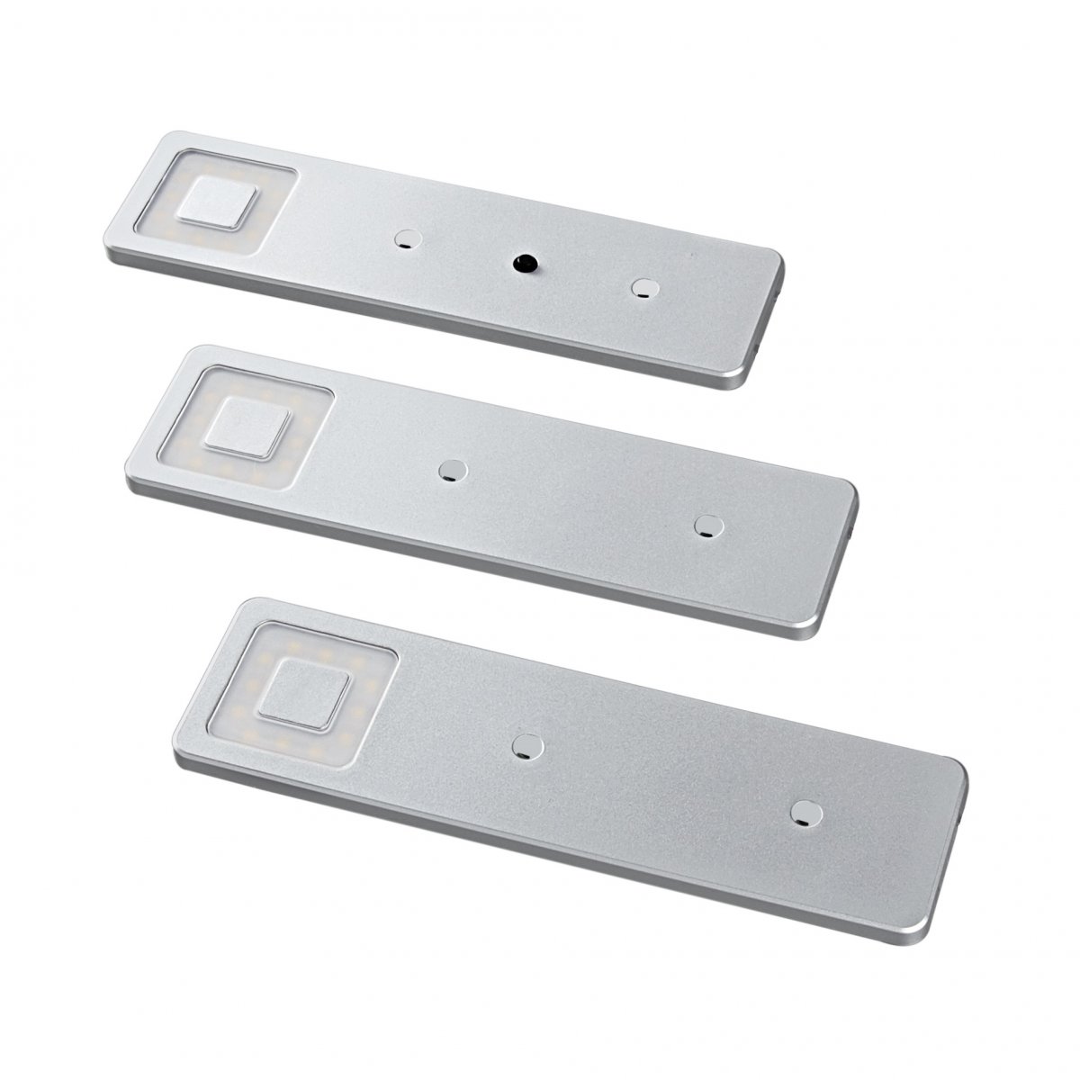 Heitronic Nr. 500946-HE LED Unterbauleuchte Imola 3er Set silber