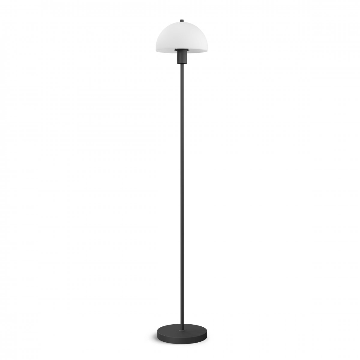 Herstal Leuchten Stehleuchte Vienda Schwarz Opal E14 125cm