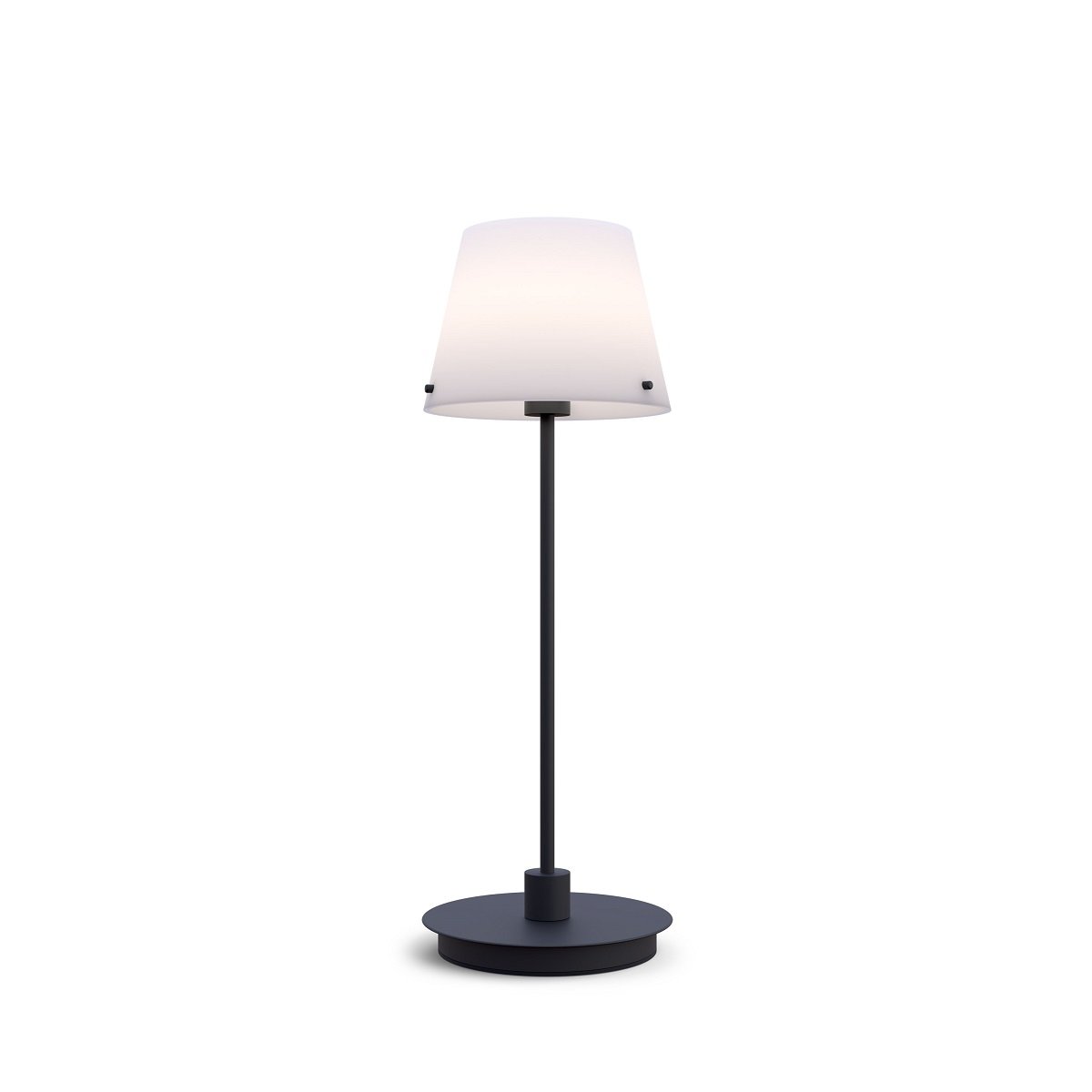 Herstal Leuchten Tischleuchte Gil il Grande Schwarz Opal G9