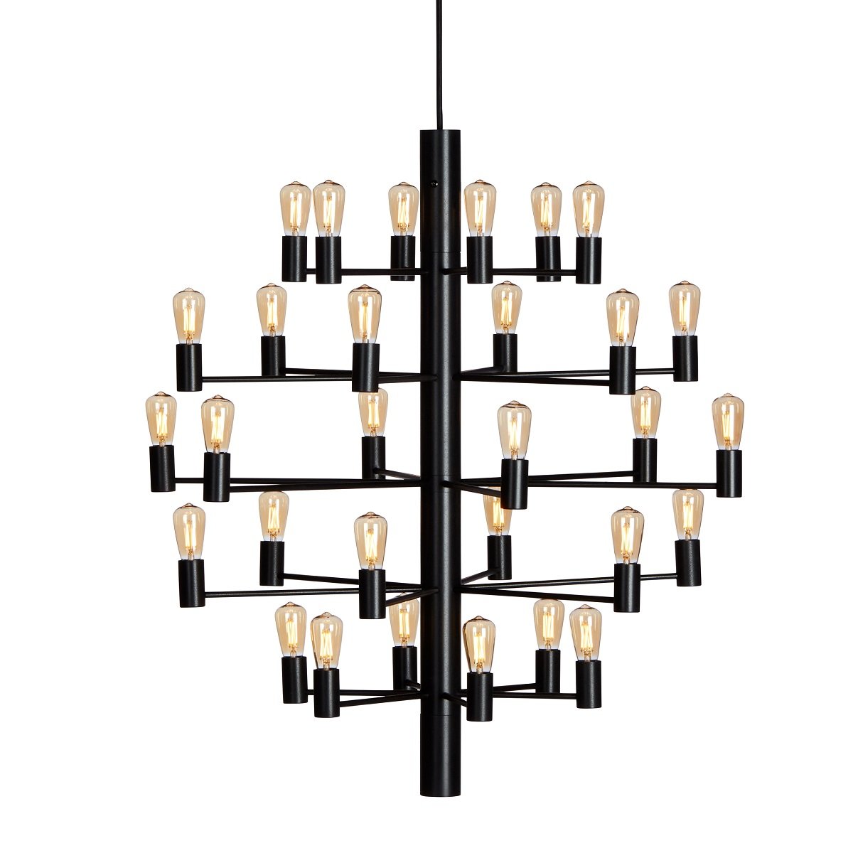 Herstal Manola Kronleuchter 30-flammig schwarz E14