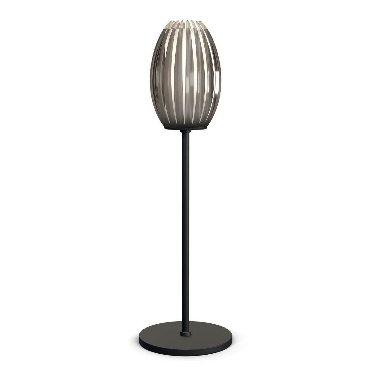 Herstal Tentacle 50cm Tischleuchte schwarz rauchfarben G9 50cm